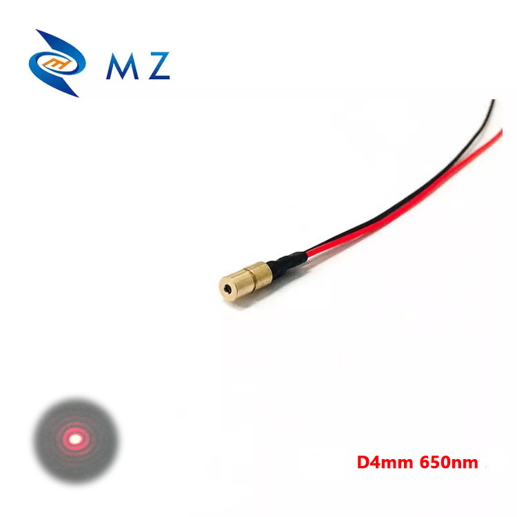 Hot Selling 4mm 650nm 5mW Industrial Grade APC Driver Red Dot Mini Laser Module Laser Pointer Module