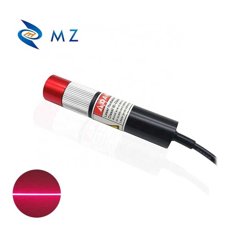 Hot Selling Adjustable Focusing D16mm 650nm 150mW Glass Lens TTL PWM Industrial Machine Red Line Laser Module With Adapter