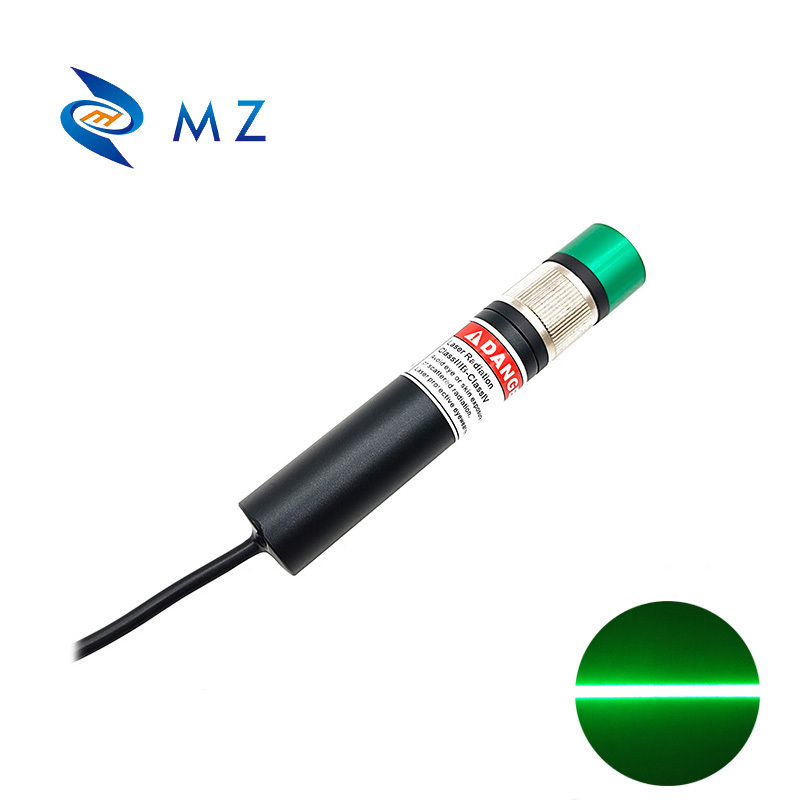 Adjustable Foucisng D18mm 520nm 30mw Powell Lens Green Line Laser structured light laser for precise three-dimensional imaging