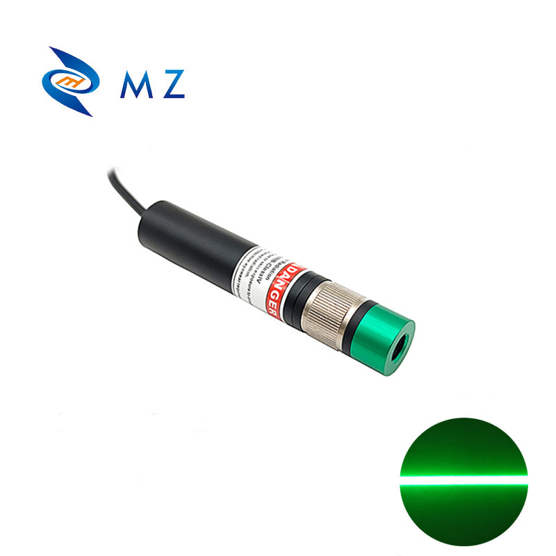 Adjustable Foucisng D18mm 520nm 30mw Powell Lens Green Line Laser structured light laser for precise three-dimensional imaging