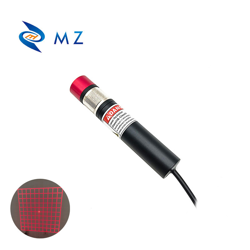 Hot Selling Adjustable Focusing D18mm 638nm 100mw DOE Lens 5V 12V 24V Red Grid Industrial Grade Laser Diode Module