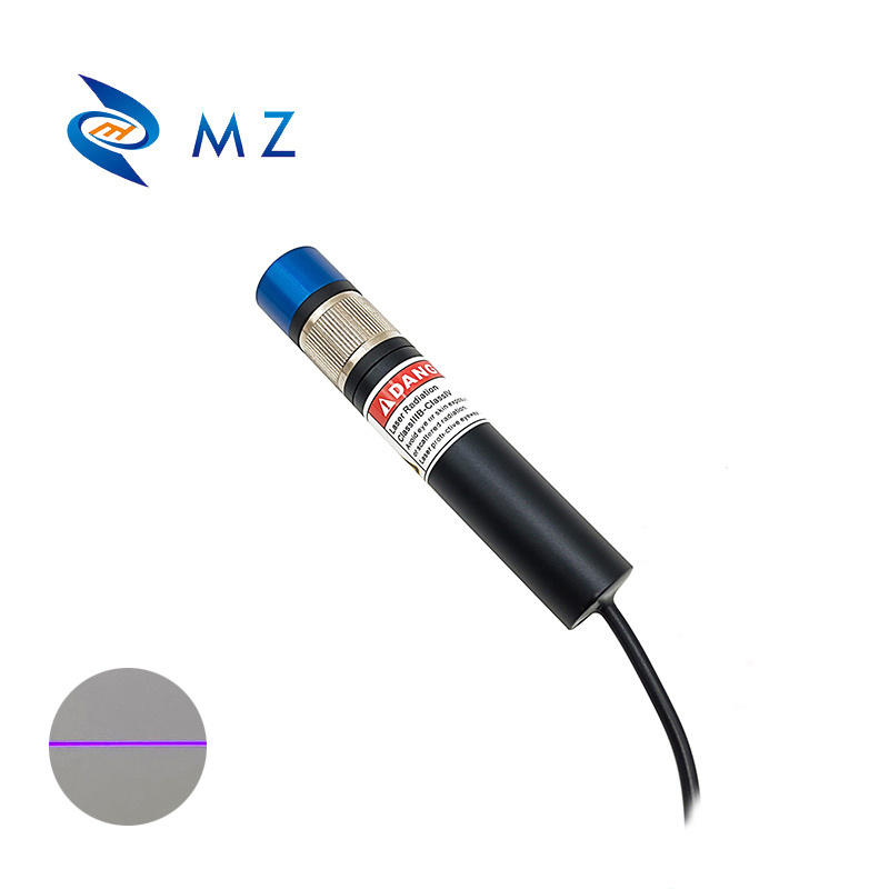 Compact 405nm 100mW Blue purple Line laser module Adjustable focal length structured light laser for precise 3D imaging