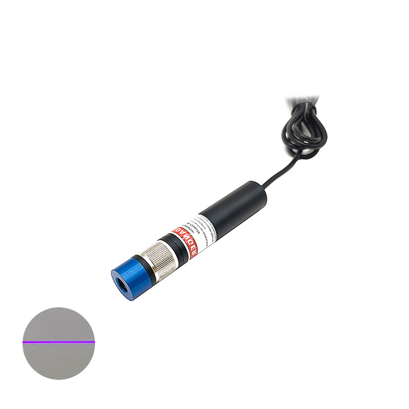 Compact 405nm 100mW Blue purple Line laser module Adjustable focal length structured light laser for precise 3D imaging