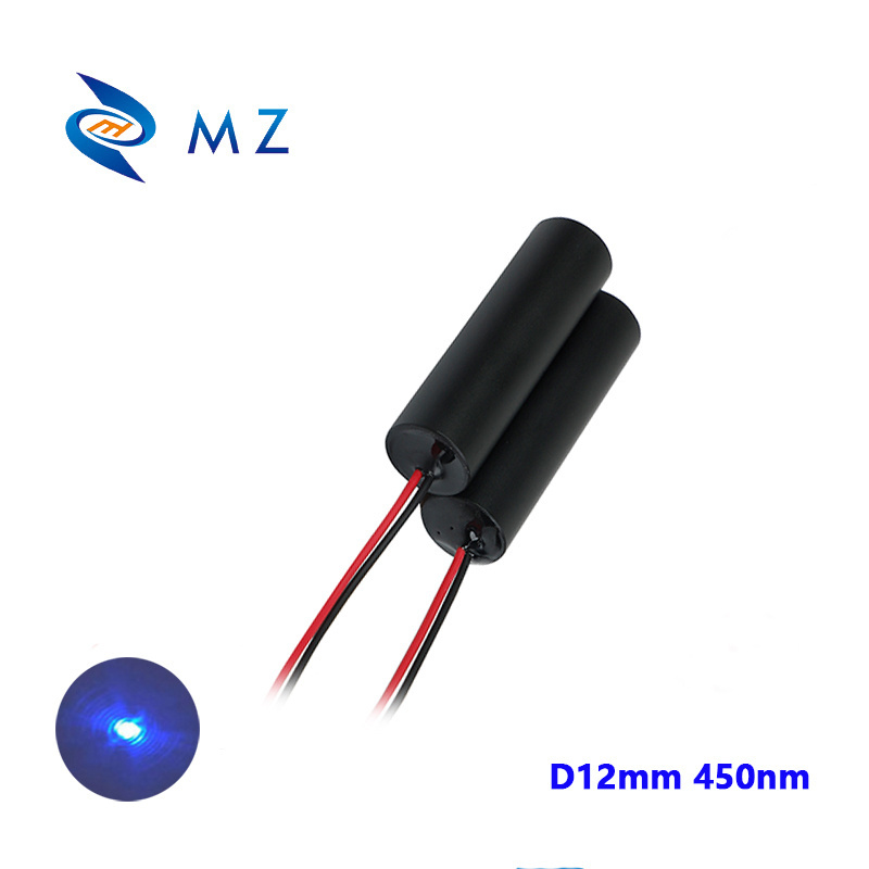 12-24V Blue Dot Laser 12mm 450nm 50mw Dot Laser Industrial Grade ACC Constant Power Drive Laser Pointer Blue