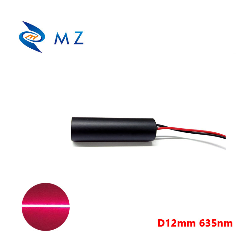 High Quality 5-24V 12mm 635nm 100mw Red Line Laser Module Industrial Grade Red Laser Distance Module