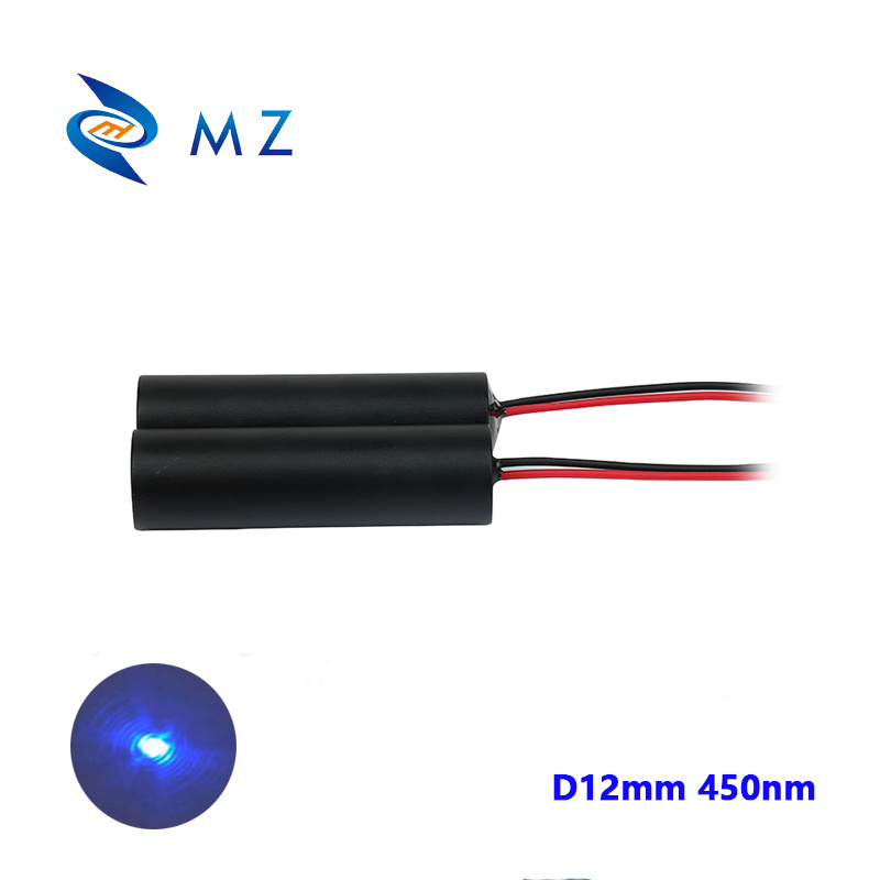 12-24V Blue Dot Laser 12mm 450nm 50mw Dot Laser Industrial Grade ACC Constant Power Drive Laser Pointer Blue