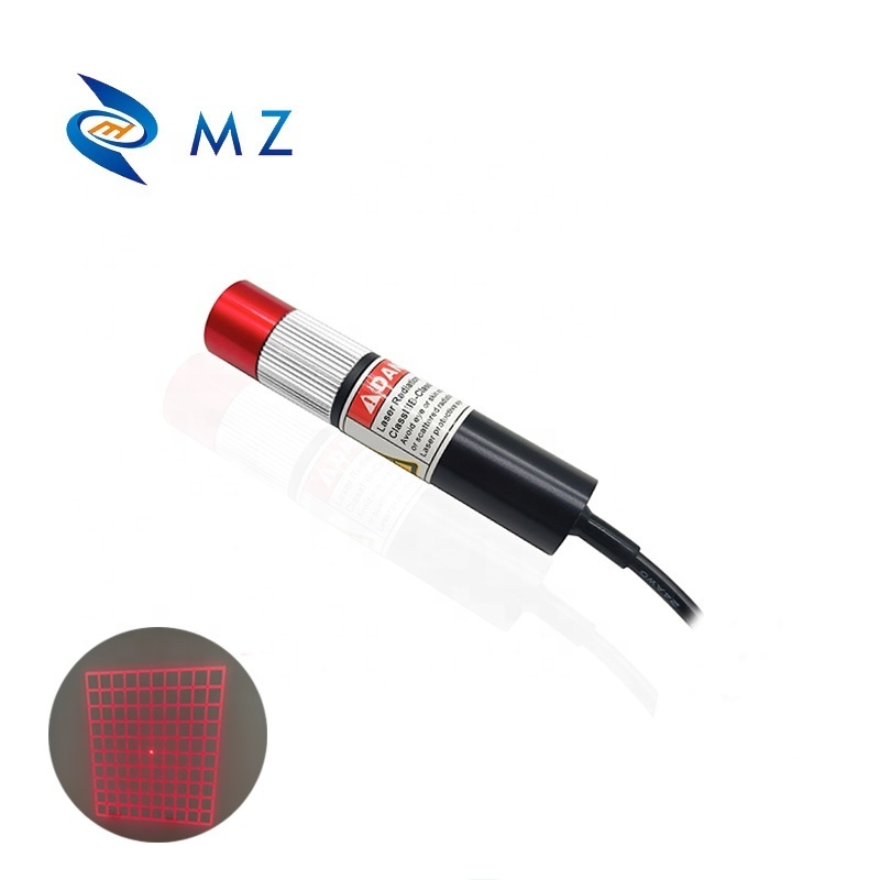 Hot Selling Adjustable Focusing D16mm 660nm 10mw 20mw 30mw 50mw DOE Lens 5V Red Grid Industrial Grade Laser Diode Module