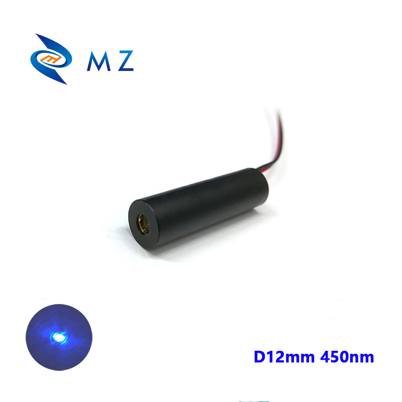 12-24V Blue Dot Laser 12mm 450nm 50mw Dot Laser Industrial Grade ACC Constant Power Drive Laser Pointer Blue