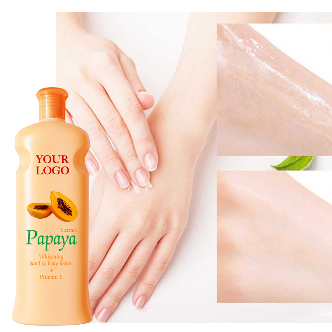 Oganic Fruit Extract Milk Body Lotion Organic Body Care Papaya Whitening Body Liquid Cream