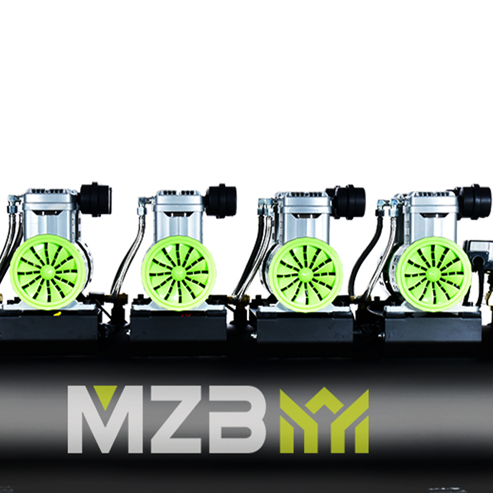 MZB big size 8.8hp 140l noiseless oil free silent air compressor