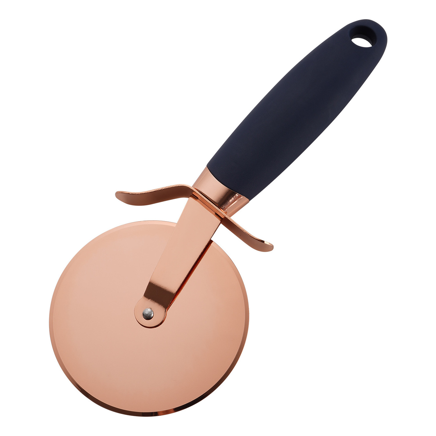 Stainless steel pizza cutter very good quality Pizza wheel cutter copper-plated pizza cutter