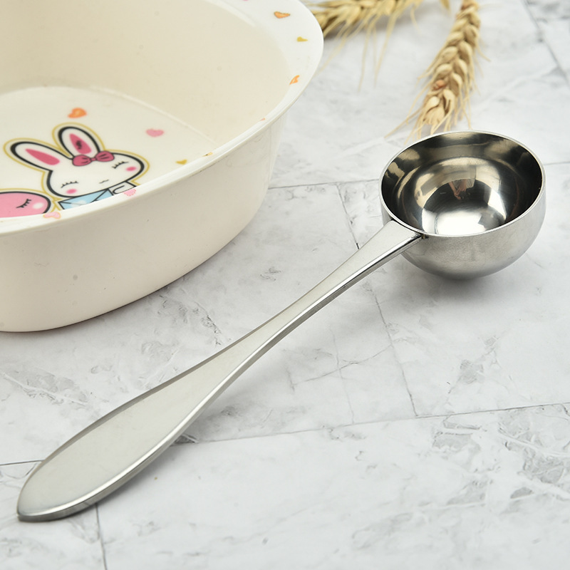 Spot coffee spoon stainless steel kitchen milk powder measuring spoon 15ML fruit powder spoon