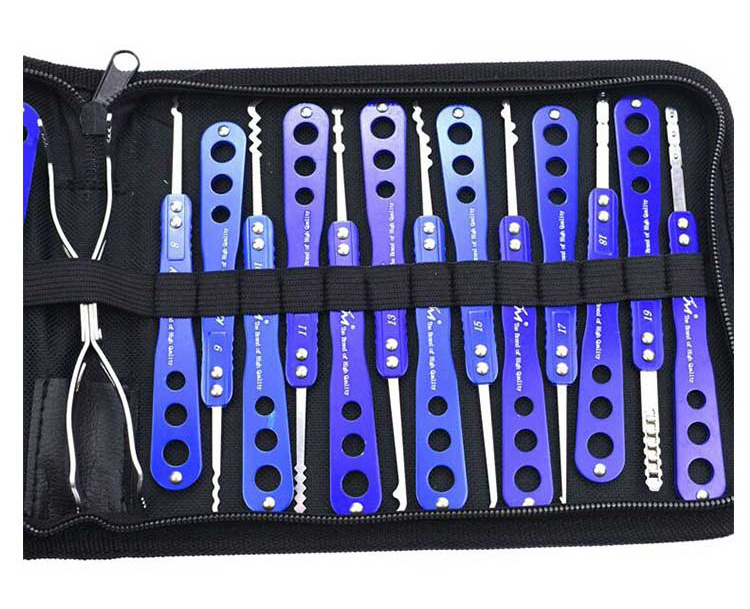 Locksmith Supplier Exercise Learning 30pcs Locksmith Automobile Lock Pick Tool Set Kit