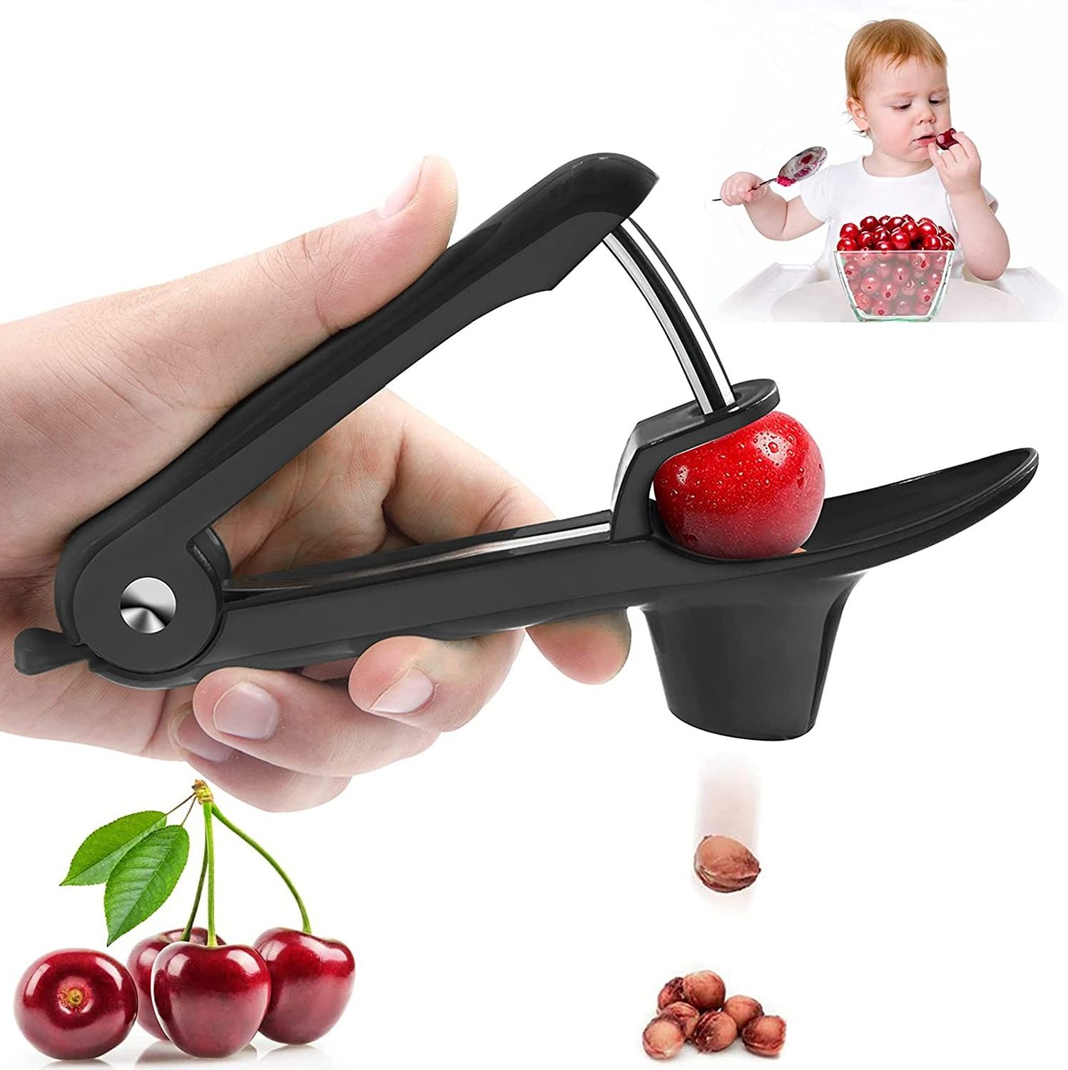 Cherry Pitter Tool Cherry Olive Seed Remover Tool Stainless Steel Cherry Pitter olive pitter