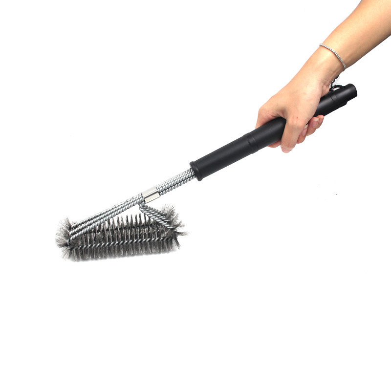 Top seller bristle free barbecue grill brush and scraper grill cleaner brush