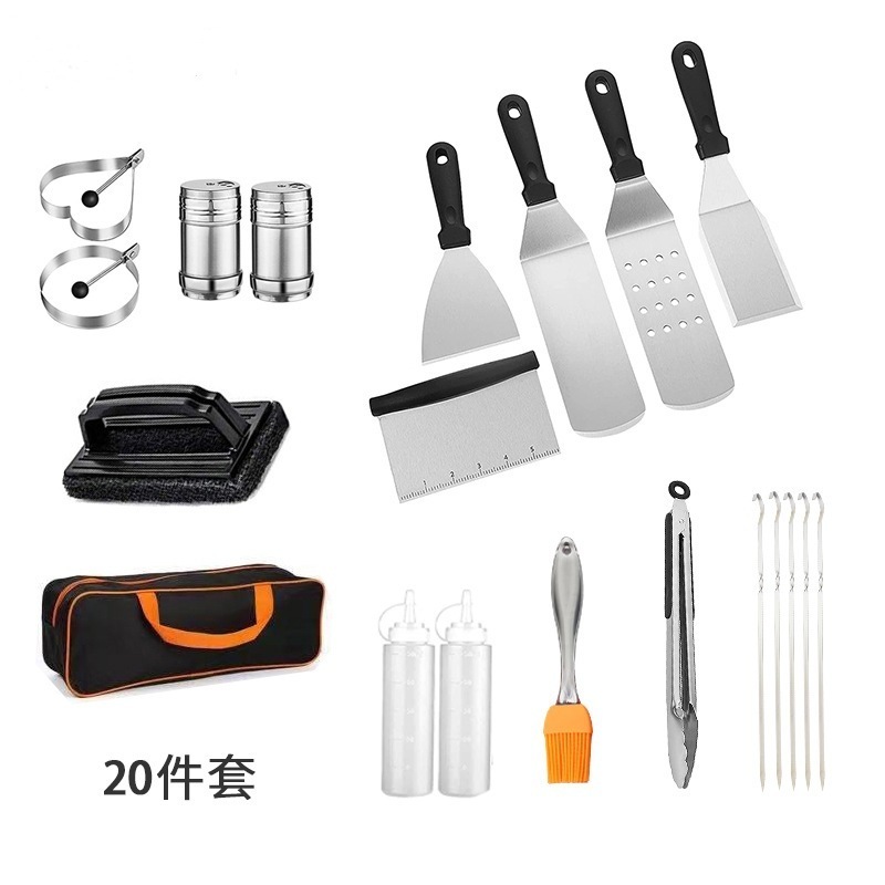 32 pcs Grill Accessories Griddle Kit For Camp Chef, BBQ Grilling Gifts Griddle Tools Kit With Enlarged Spatula, Scraper Basting