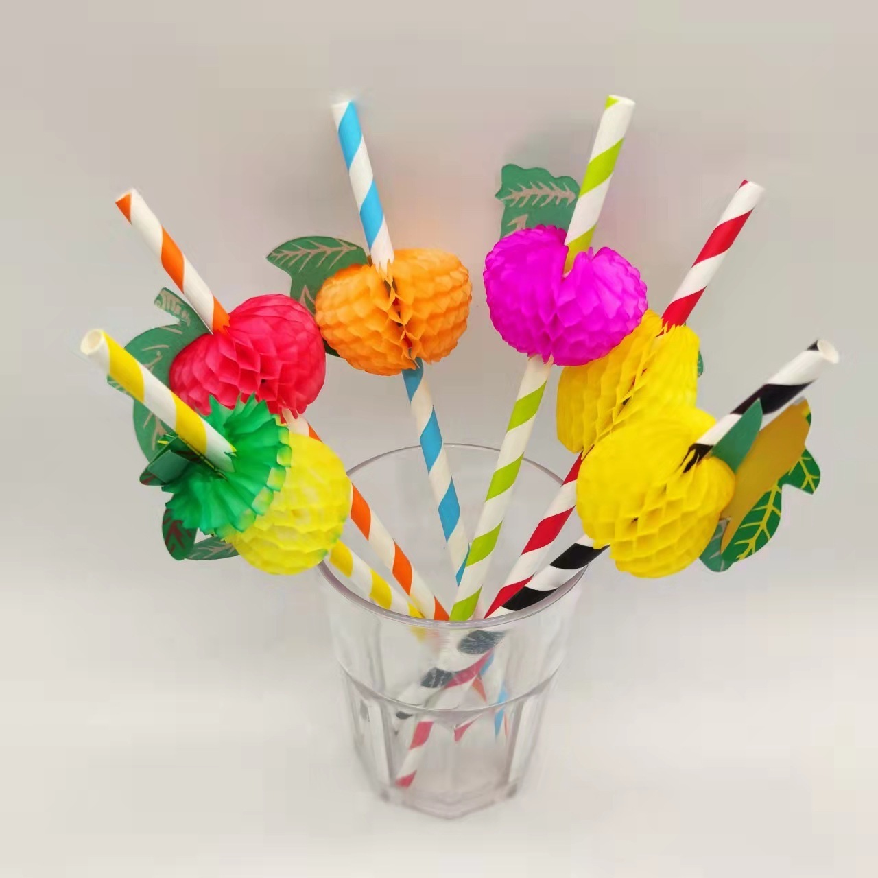 Whole sales Umbrella Decorated Drinking Straws Wedding Event Holiday Party Bar Accessories Disposable Straw Supplies