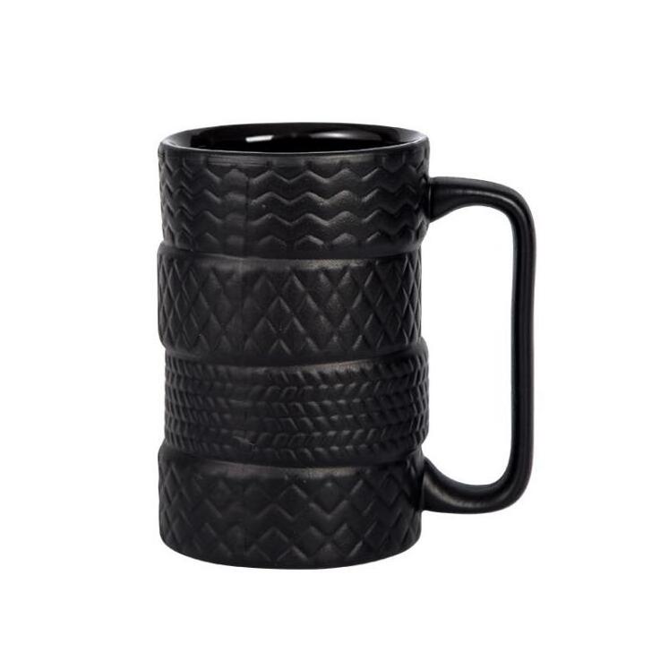 New 3D Ceramic Cool Car Mug Large Porcelain Tyre Tire Durable Coffee Tea Cup Attractive Mugs Personalized Gifts for Men Wome