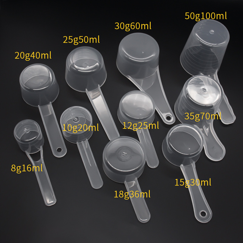 Plastic powder scoops 1g 2g 2.5g 3g 4g 5g 6g 7g 8g 9g 10g measuring Scoops