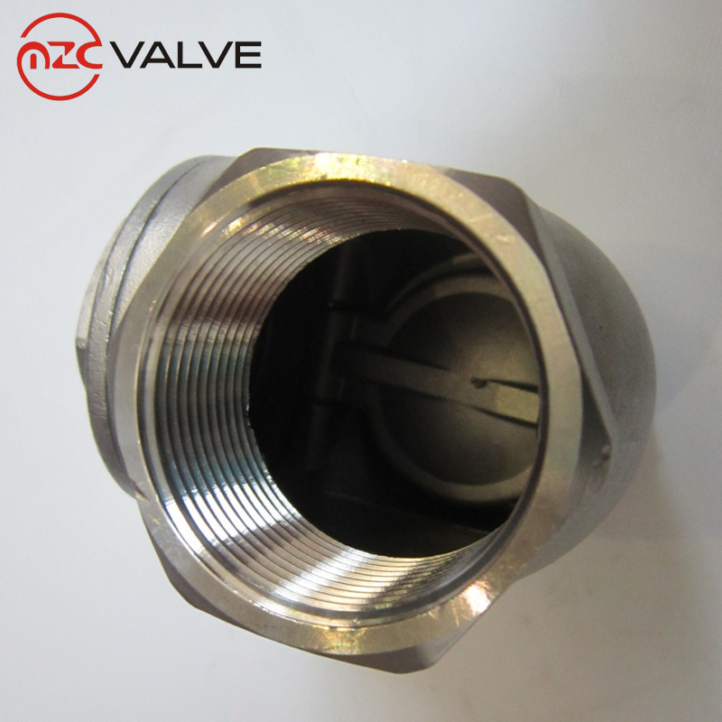 swing check valve female threads 200PSI 304 stainless steel non-return valve non return water valve