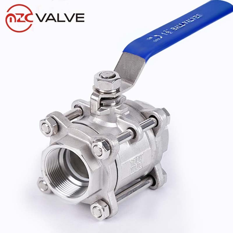 3PC Stainless Steel 304 Butt Welding Ends 1000WOG Metal Sealing Ball Valves