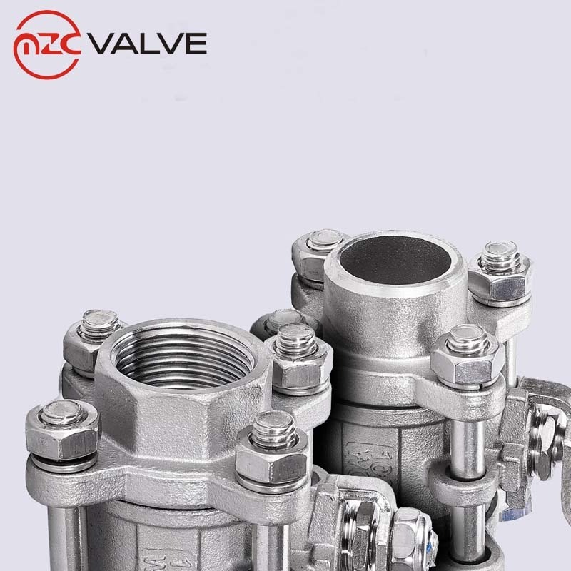 3PC Stainless Steel 304 Butt Welding Ends 1000WOG Metal Sealing Ball Valves