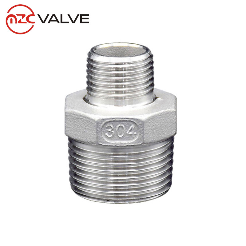 Stainless 1 Inch Stainless Steel Pipe Fittings Two Male Threaded Pipe Nipple SS304 Hex Nipple