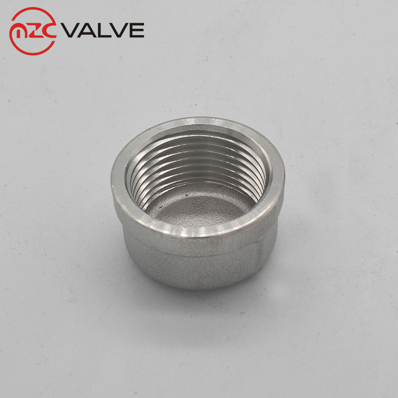 Female Malleable Cast Iron Stainless Steel Pipe Fitting 304 316L Pipe Cap