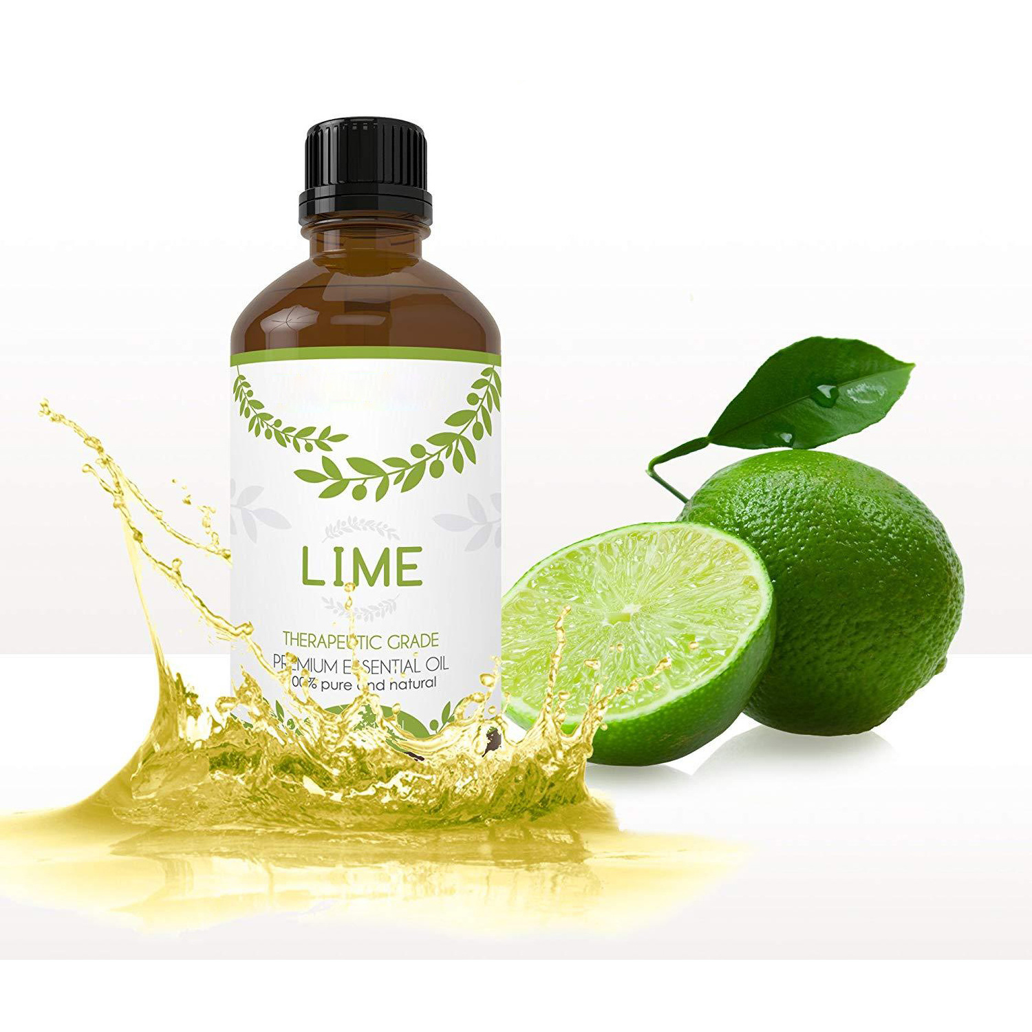 Private Label Therapeutic Grade 100% Pure Natural Organic Lime Essential Oil