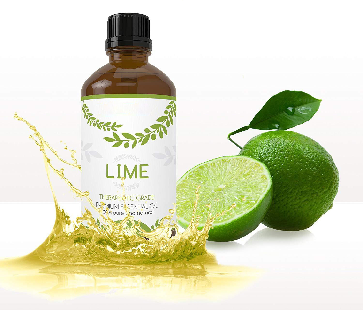 Private Label Therapeutic Grade 100% Pure Natural Organic Lime Essential Oil