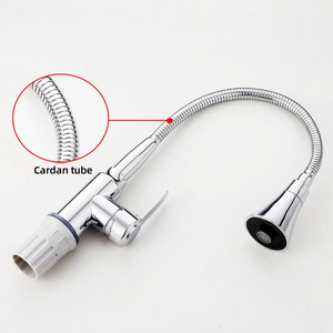 Kitchen faucet Stainless steel household sink Dishwashing basin rotatable anti-splash universal faucet