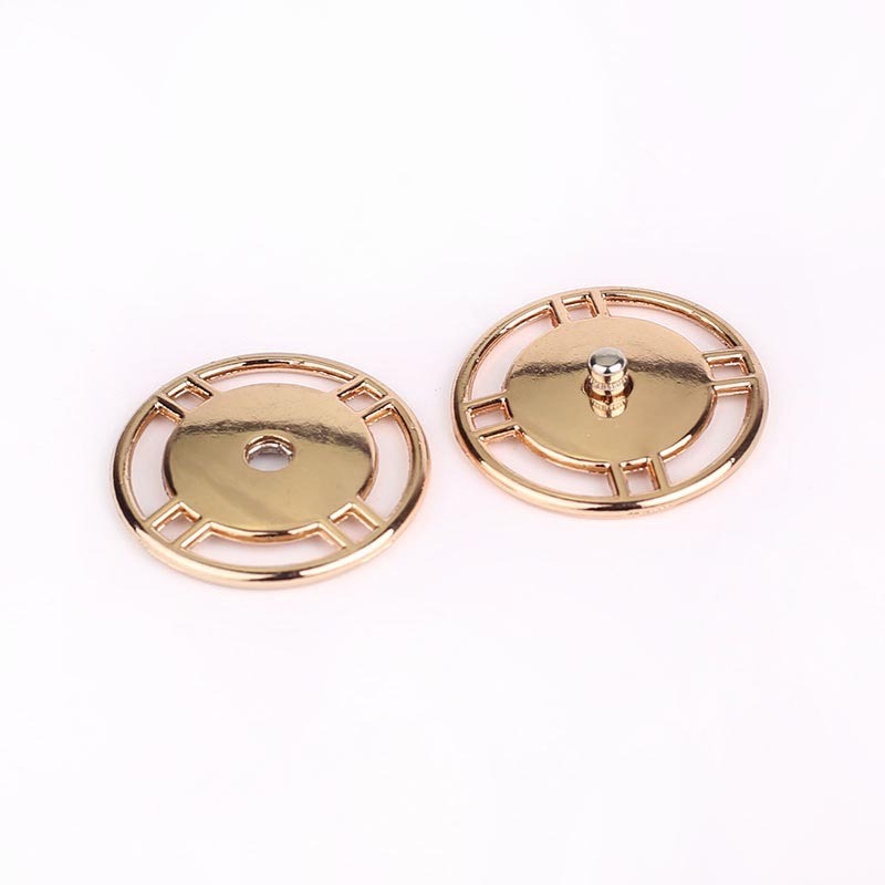 Deepeel CR203 21mm 25mm DIY Coat Garment Accessories Fashion Round Hollow Buckle Alloy Snap Press Button