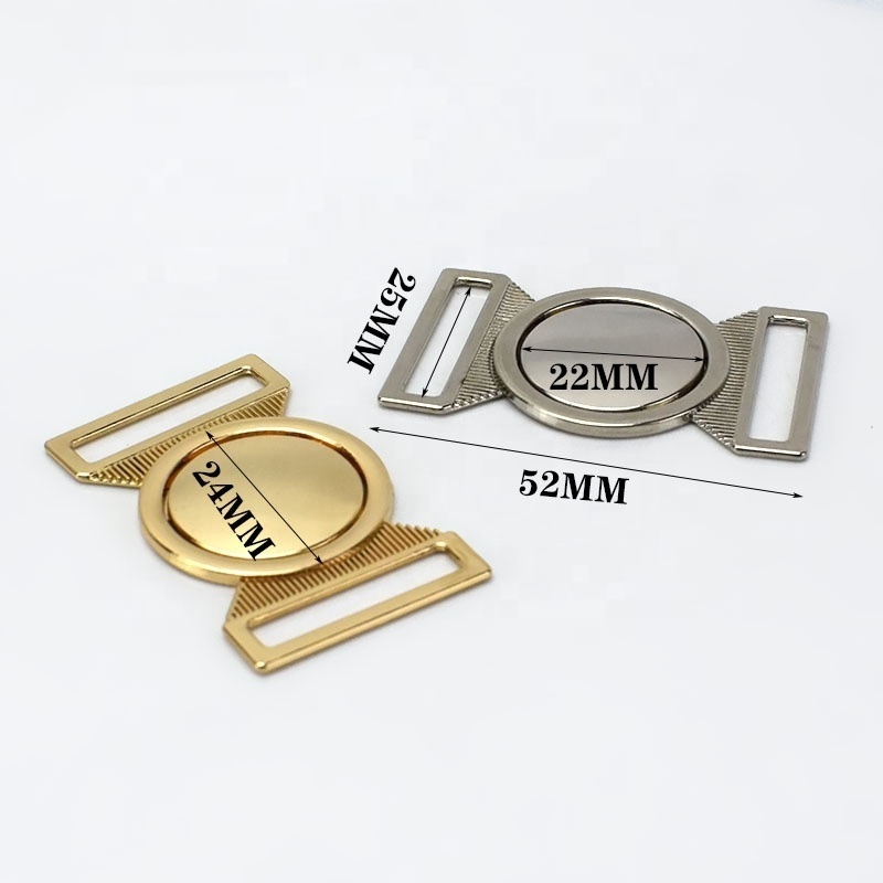 Deepeel CN031 25/40/50mm Garment  Accessories DIY Sewing Hardware Accessories Coat Decoration Buckle Round Metal Belt Buckle