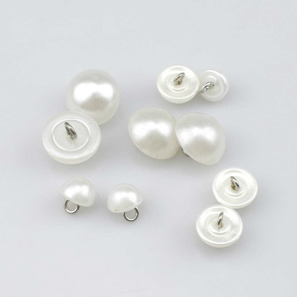 Deepeel B3-2 8-25mm Sewing Clothes Copper Foot Black White Buckle Plastic Button Pearl Shank Buttons