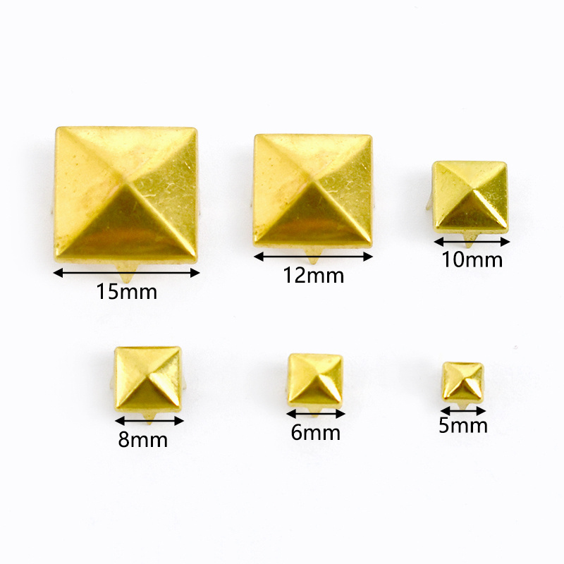 Deepeel BF521 5mm-15mm Leather Crafts Hardware Accessories Bag Handbag Shoes Square Bag Feet Claw Nails Four-claw Rivet