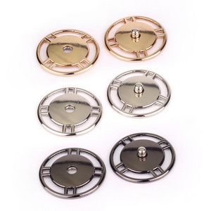 Deepeel CR203 21mm 25mm DIY Coat Garment Accessories Fashion Round Hollow Buckle Alloy Snap Press Button