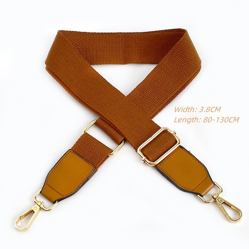 Deepeel SW058 3.8cm Adjustable Bag Webbing Straps  Custom Bag Accessories  Removable Solid Canvas Bag Strap Shoulder Strap