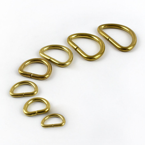 Deepeel BD008 10-38mm Handbag Accessories For Pet Dog Collar Backpack Bag Strap Connection Solid Brass D Rings