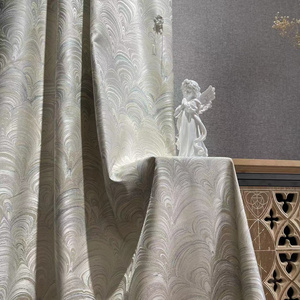 2023 Factory Direct Sales Light Luxury Beige Style Advanced Modern High Precision Jacquard Fabric For Curtains and Costumes