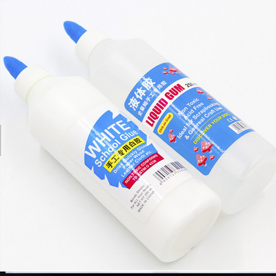 factory supplies 500ml eco-friendly plastic white glue slime activator