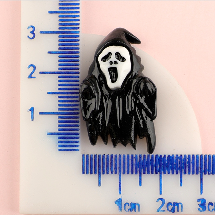 2023  new design Hot sale resin halloween  pumpkin ghost skull  charms  accessories for slime decoration