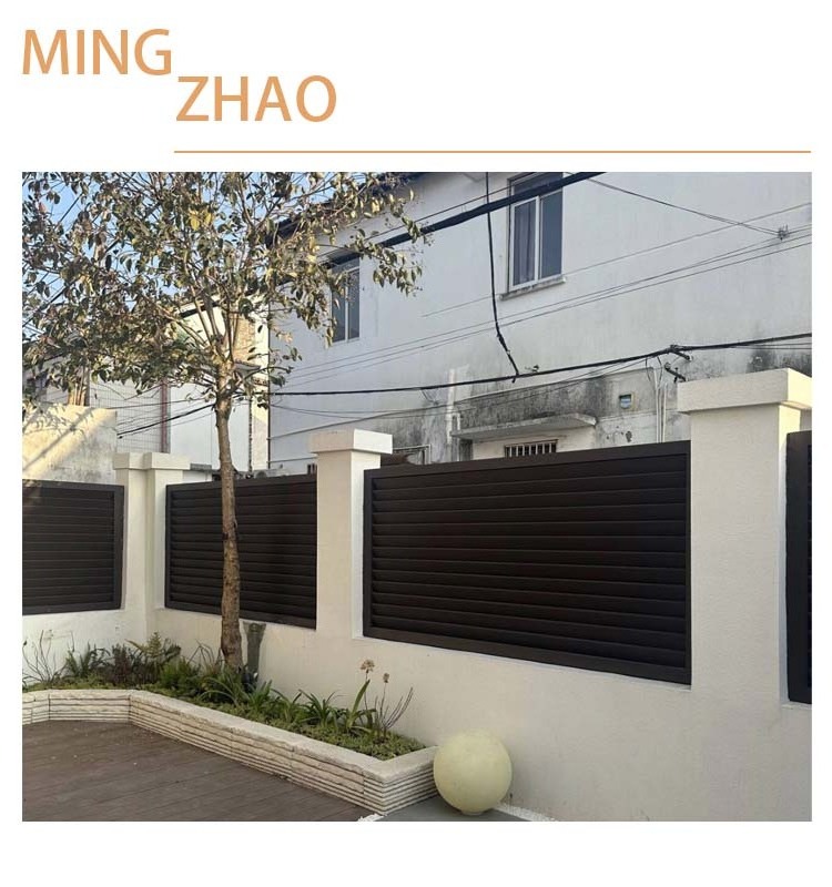 Wholesale good garden outdoor modern metal aluminum sheet decoration louver privacy fence