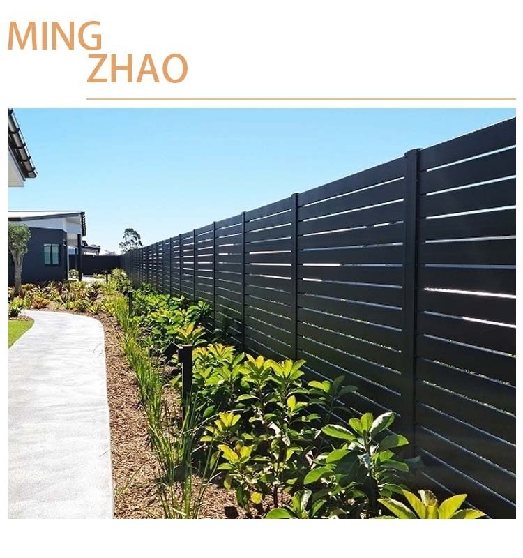 Wholesale Customization Modern Outdoor Fence Panels Aluminium Fencing Yard Board Garden Gate