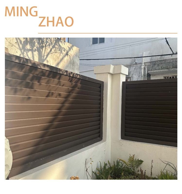 Wholesale Aluminum Outdoor Fence New Design Garden Shutter Fence From Factory