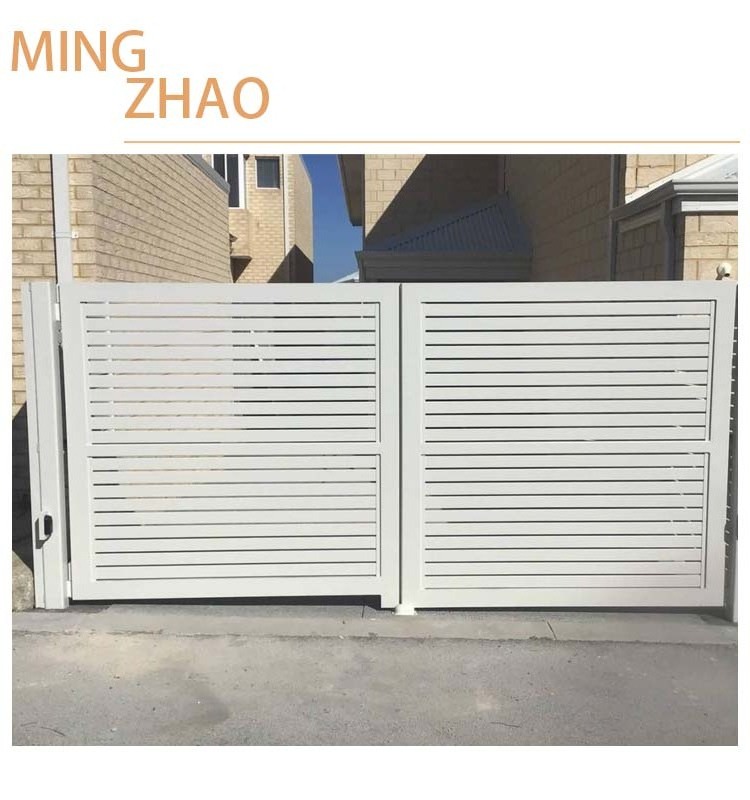 Wholesale Customization Modern Outdoor Fence Panels Aluminium Fencing Yard Board Garden Gate