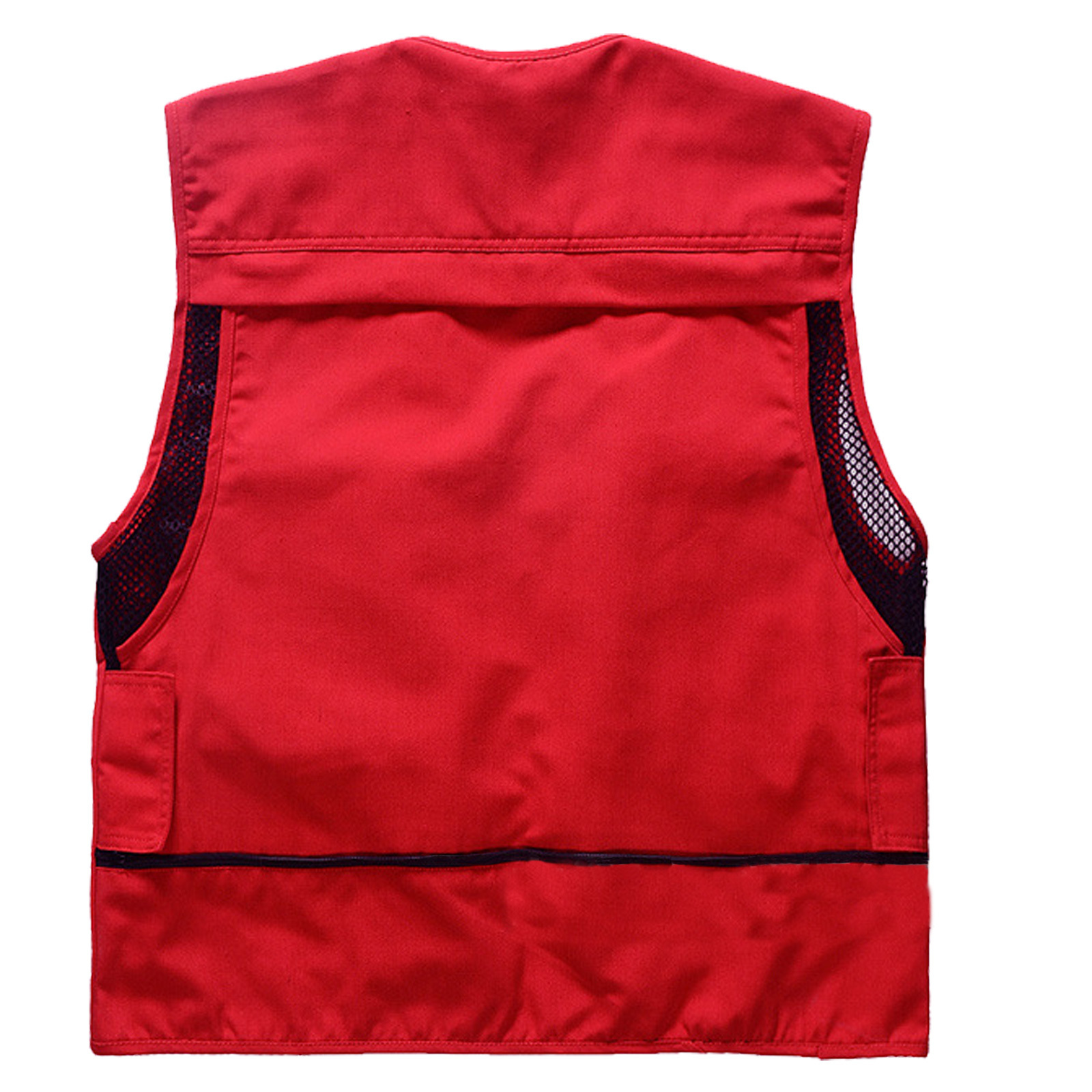 Men's Multi Pockets Cargo Vest For Climbing Shooting Photography Hooking Fisherman Journalist Fishing Vest Waistcoat