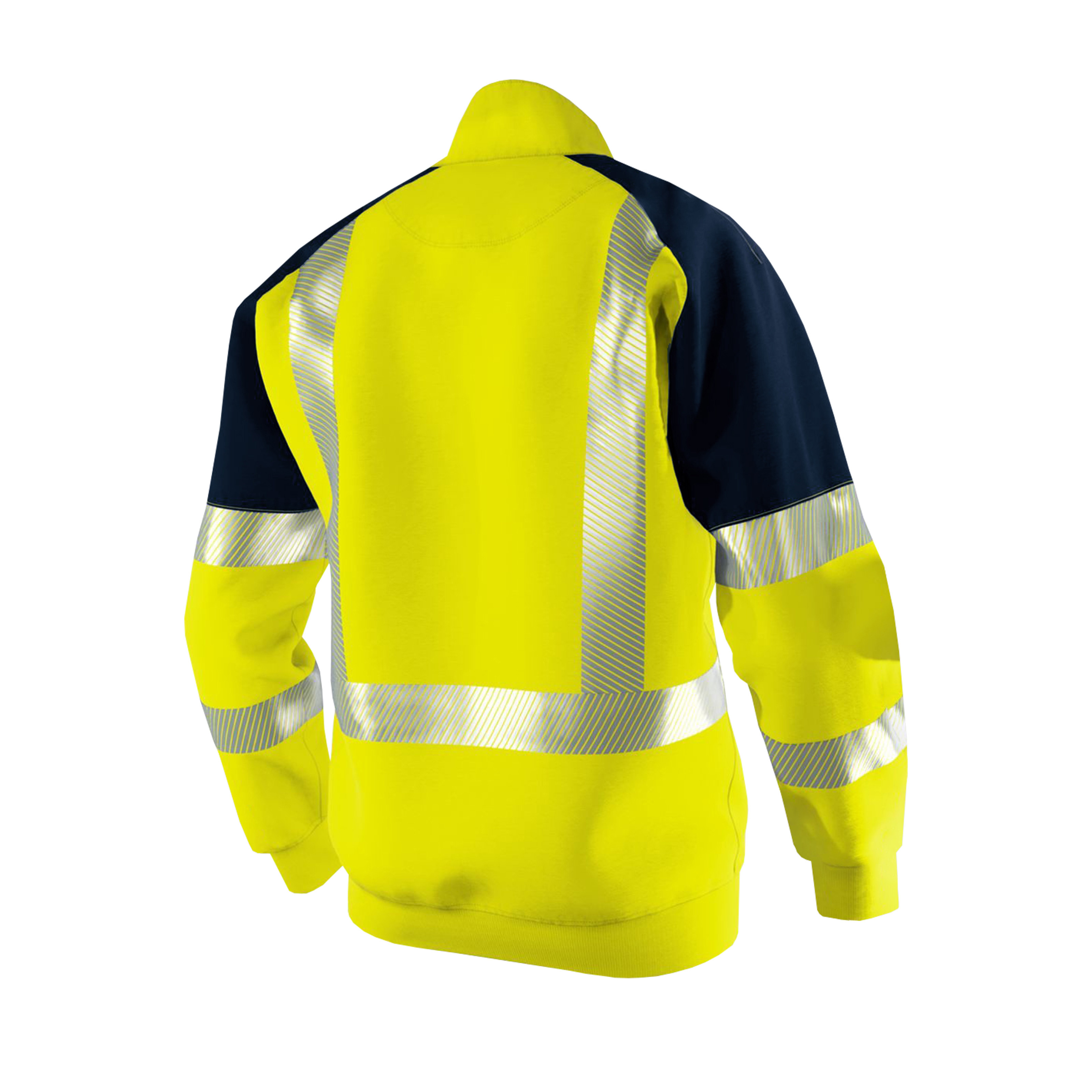 Wholesale Hivis Outdoor Casual Men Work Uniform Lime Yellow Women Polar Fleece Reflective Jacket