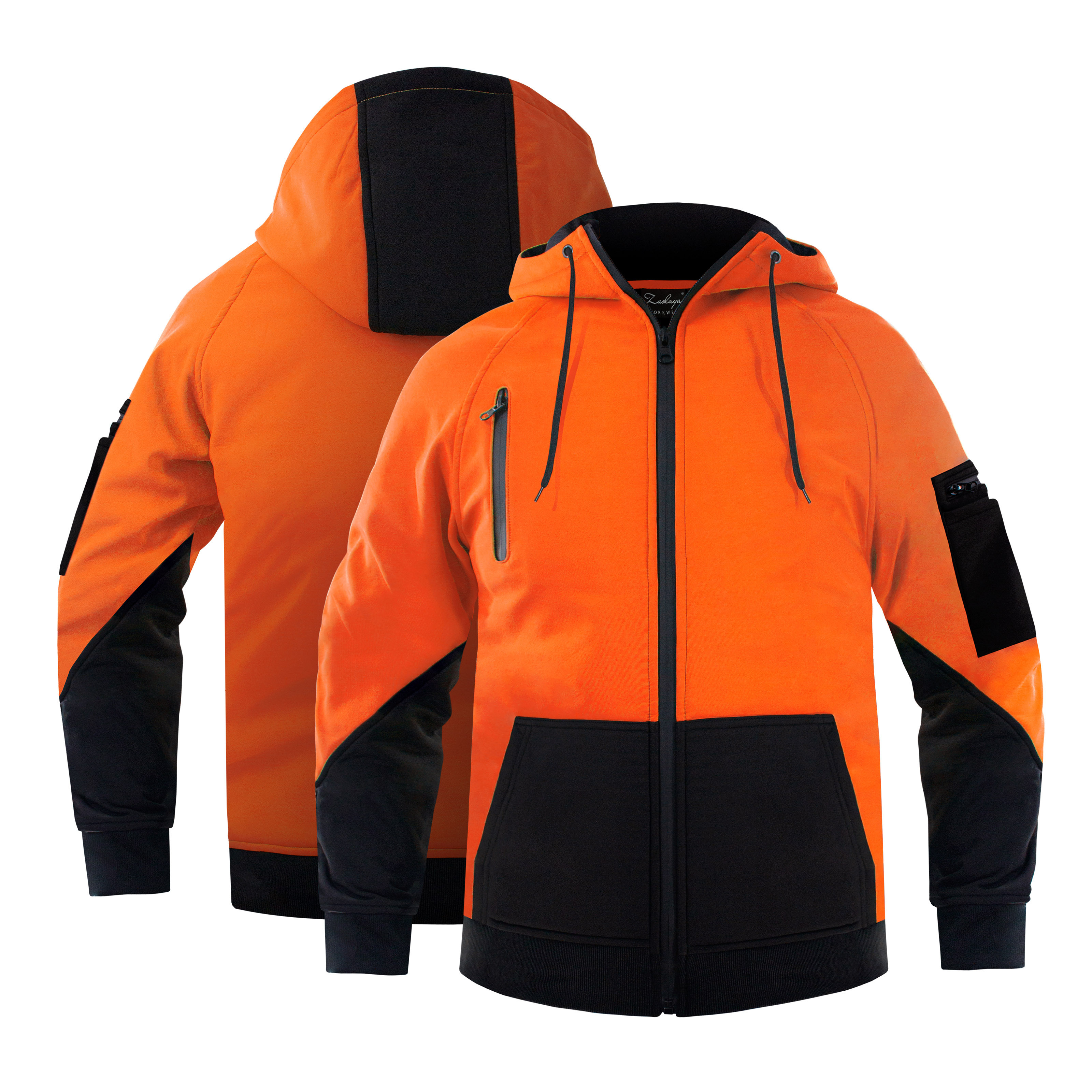 Outdoor Hi Vis Workwear Windproof Hi Visibility Softshell Fabric Fashion Fleece Jacket Jacket For Men