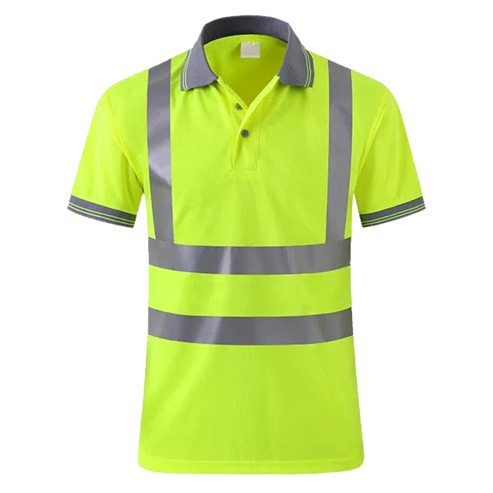 Hi Vis Reflective Safety Short Shirt Men and Woman Unisex Polo Shirts Workwear Shirt