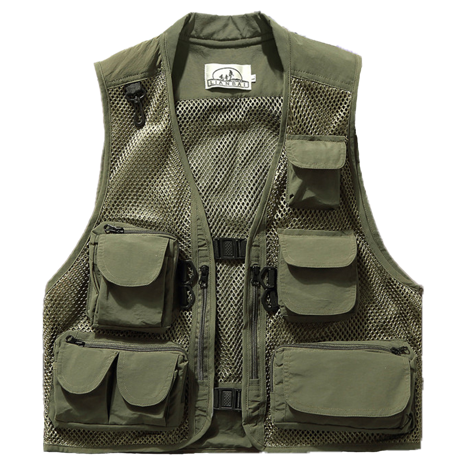 Outdoor Sport Hunting Retro Cargo Fashion Sleeveless Mesh Custom Flying Mens Fishing Photography Vest